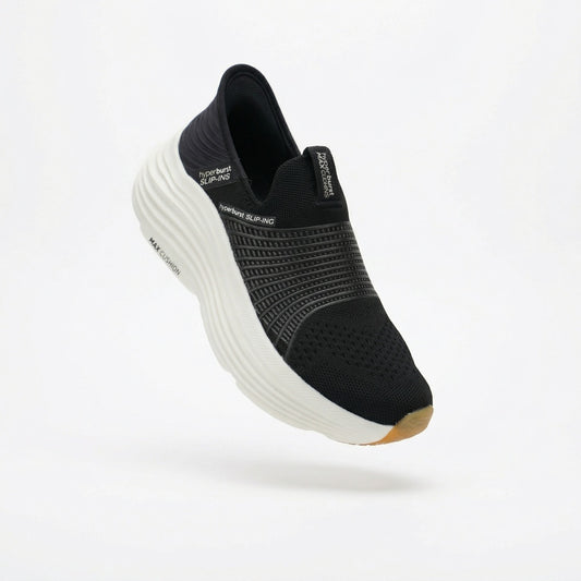 Max Cushion ( 0252 ) ( BLACK ) HyperBurst Slip-On Sneakers - Premium