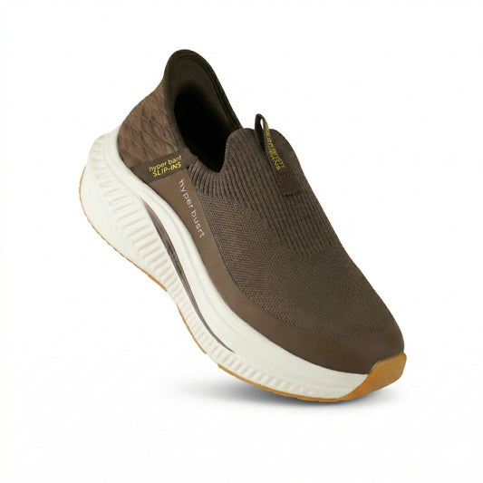 Max Cushion ( 0281 ) ( BROWN ) HyperBurst Slip-On Sneakers - Premium