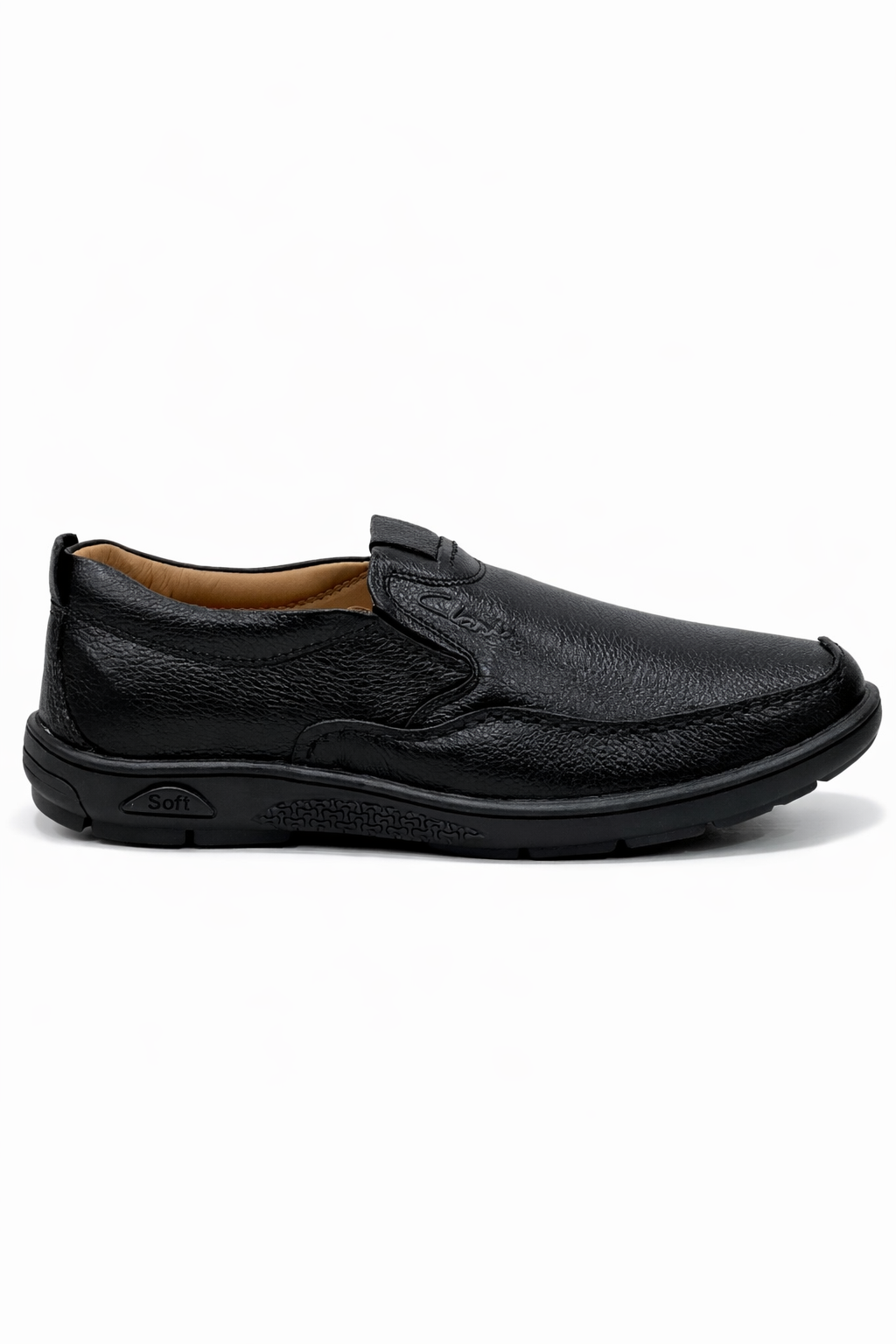 Ecco 2079 - Premium Cow Leather Slip-On Shoes (Black)
