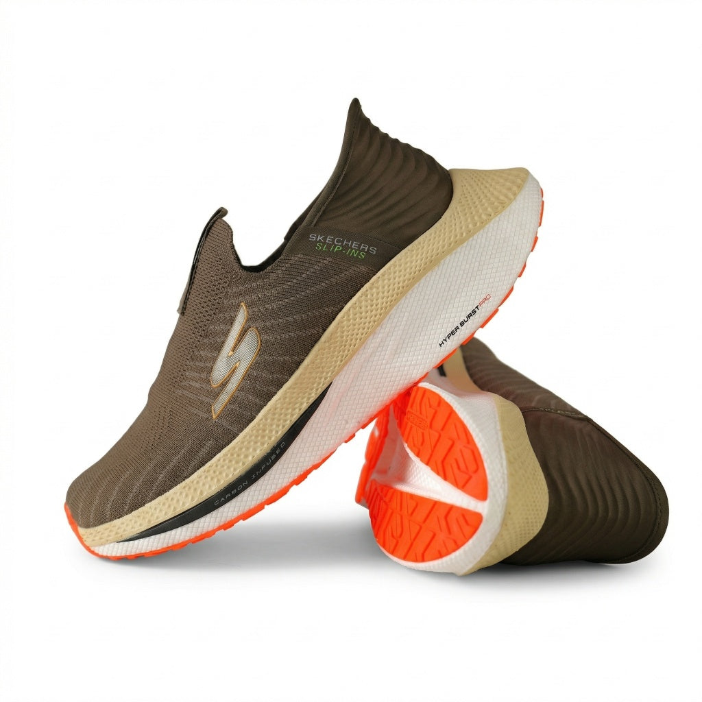 Skechers Hyper Burst Pro – Hands Free Slip-ins Comfort Runner ( KHAKI )