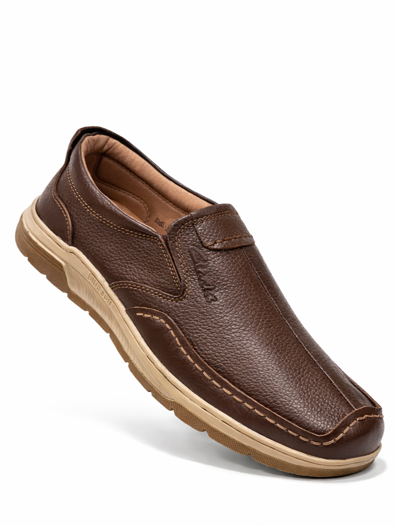 Cow Leather Formal Shoes (Design 2078) - Premium Comfort & Classic Style (Brown)