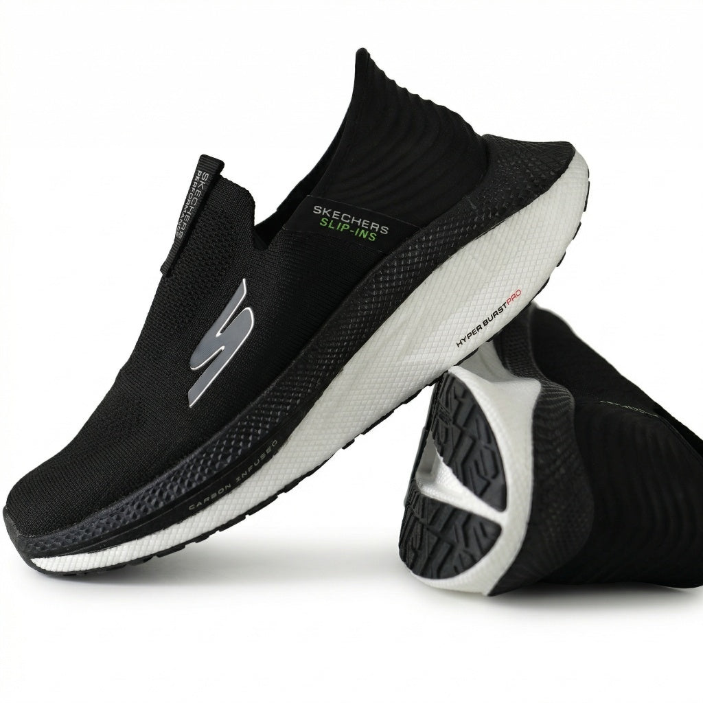 Skechers Hyper Burst Pro – Hands Free Slip-ins Comfort Runner ( BLACK )