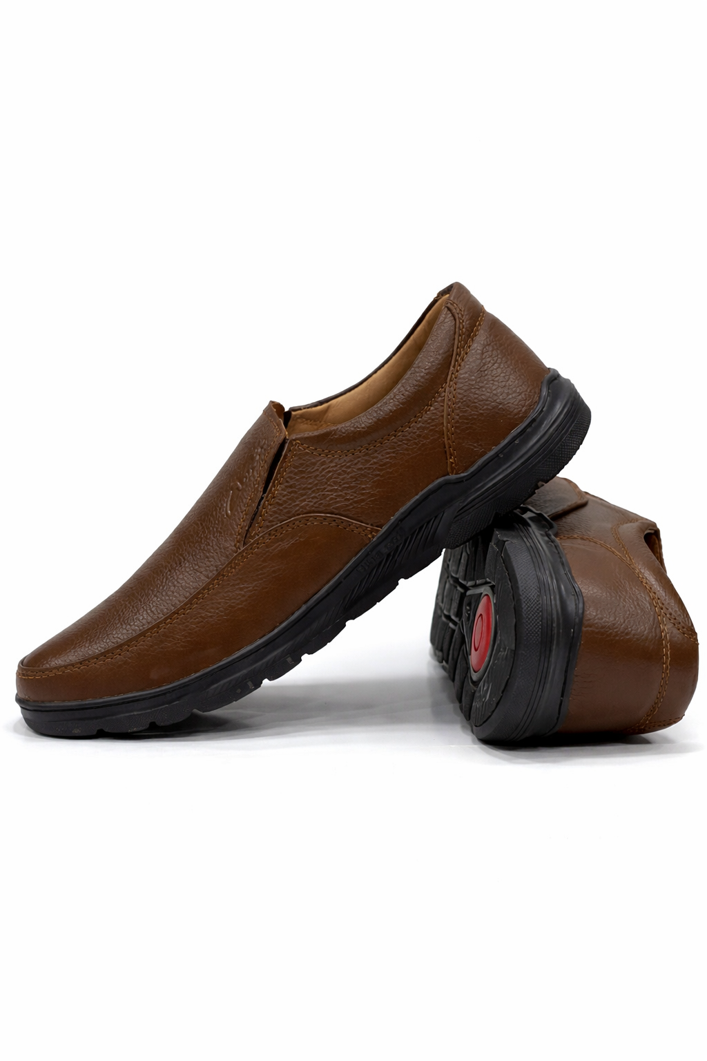 Ecco 2027 – 100% Cow Leather Premium Shoes (Brown)