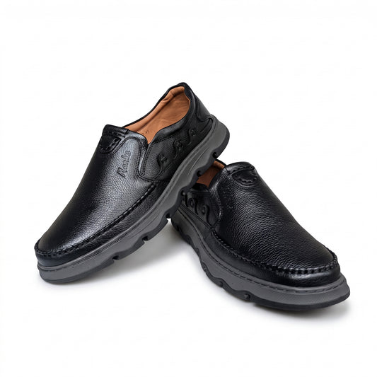 Premium Men’s Casual Shoes SOLES E-55 ( BLACK )