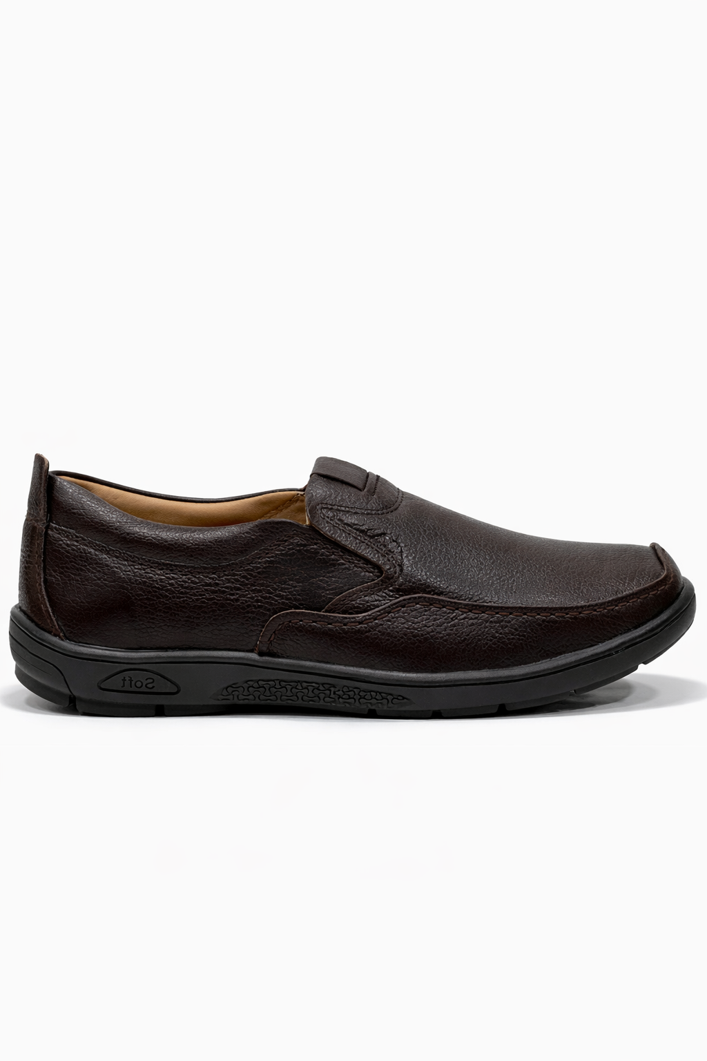 Ecco 2079 - Premium Cow Leather Slip-On Shoes (Brown)