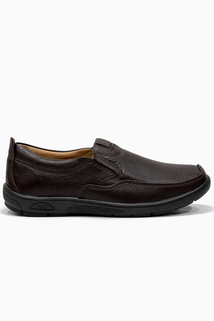 Ecco 2079 - Premium Cow Leather Slip-On Shoes (Brown)
