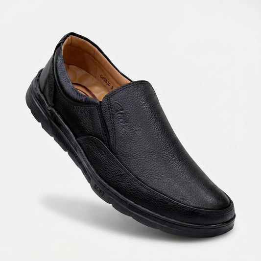 Ecco 2027 – 100% Cow Leather Premium Shoes (Black)