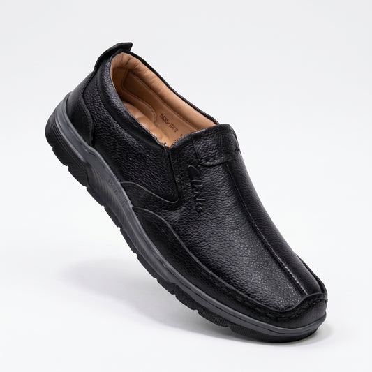 Cow Leather Formal Shoes (Design 2078) - Premium Comfort & Classic Style (Black)