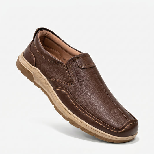 Cow Leather Formal Shoes (Design 2078) - Premium Comfort & Classic Style (Brown)