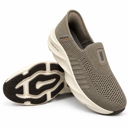 Marks Knit Slip-In Comfort Sneakers ( CAMEL )