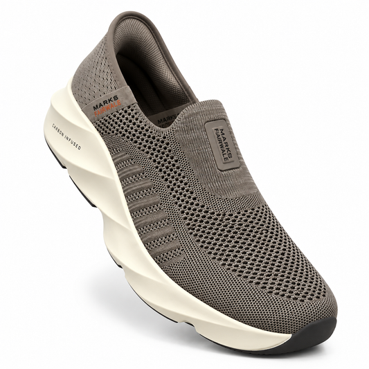 Marks Knit Slip-In Comfort Sneakers ( COFFEE BROWN )