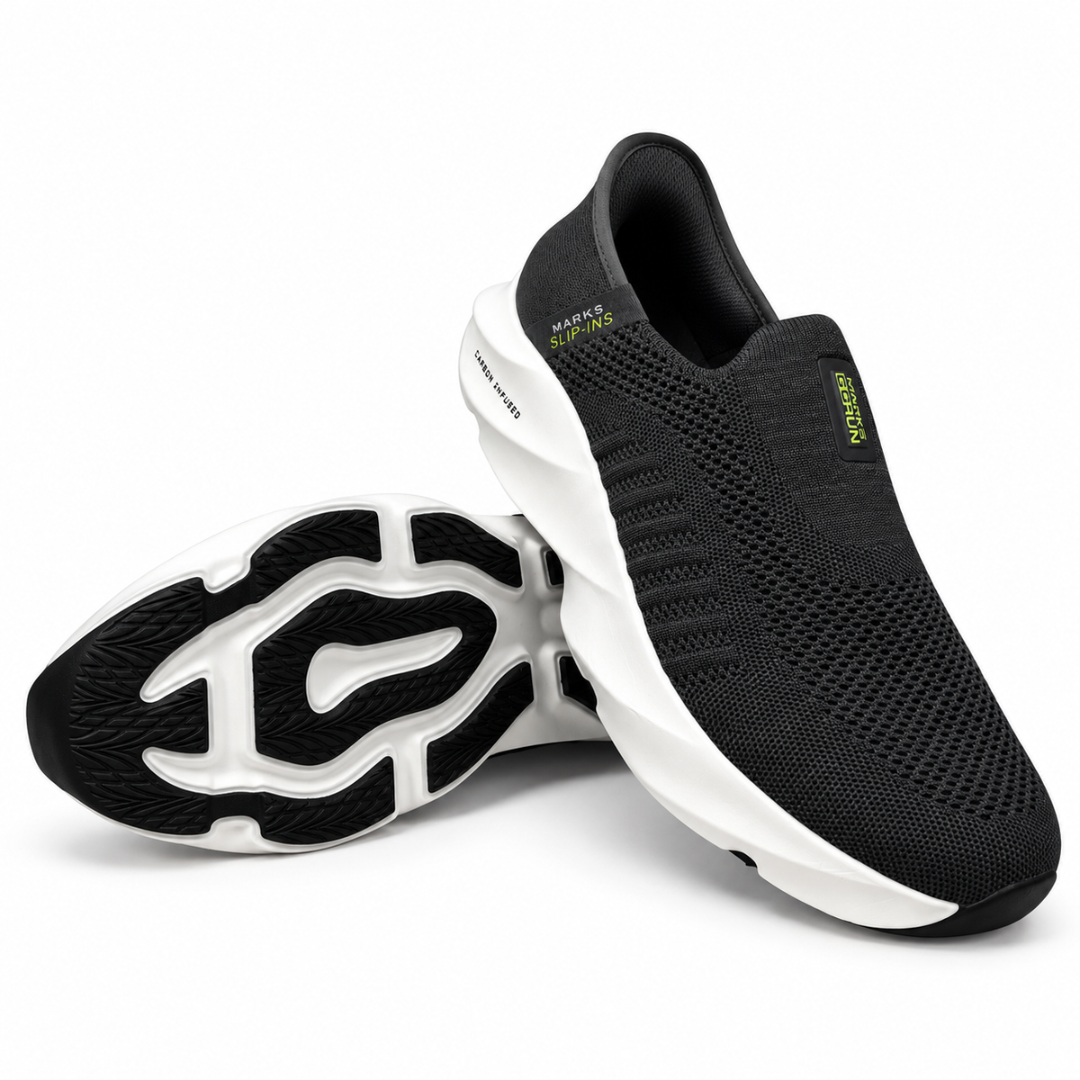 Marks Knit Slip-In Comfort Sneakers ( D.GREY )