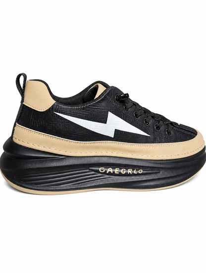 Gaegrlo Flash Unisex Premium Sneakers Camel&Black