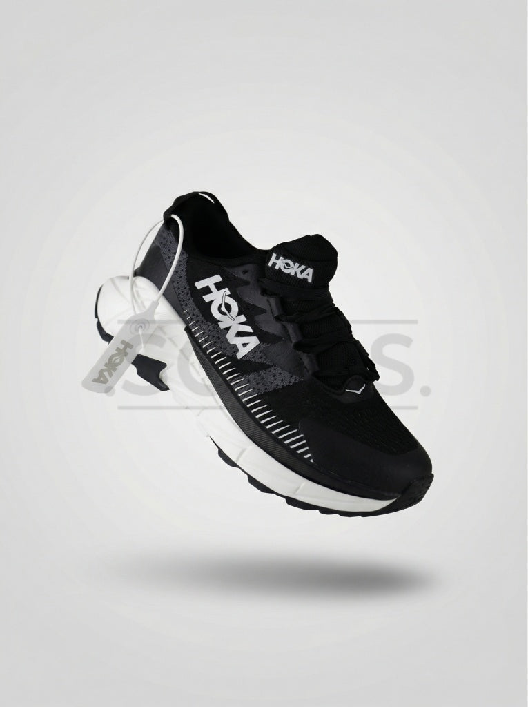 HOKA Black Running Shoes with White Cushion Sole (Sizes 41–45)