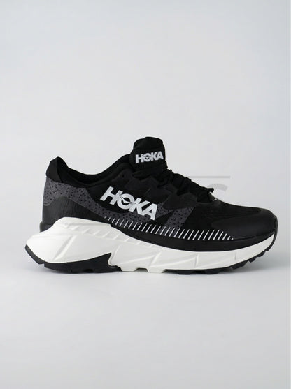 HOKA Black Running Shoes with White Cushion Sole (Sizes 41–45)