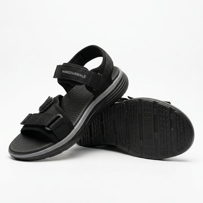 Men’s Premium Comfort Sandals ( Black ) – Stylish, Adjustable & Durable