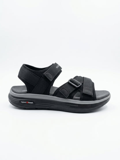Men’s Premium Comfort Sandals ( Black ) – Stylish, Adjustable & Durable