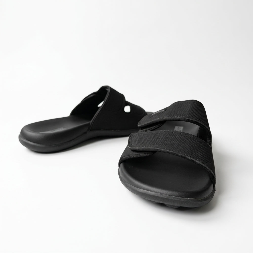 Men’s Premium Adjustable Comfort Sandals ( BLACK ) – MARKSFAIRWALE