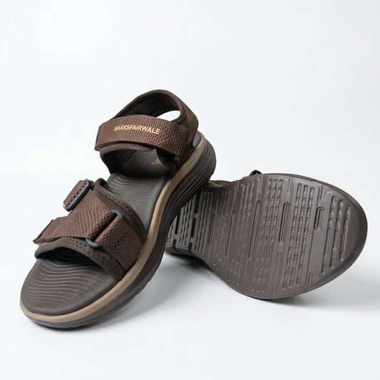 Men’s Premium Comfort Sandals ( Brown ) – Stylish, Adjustable & Durable