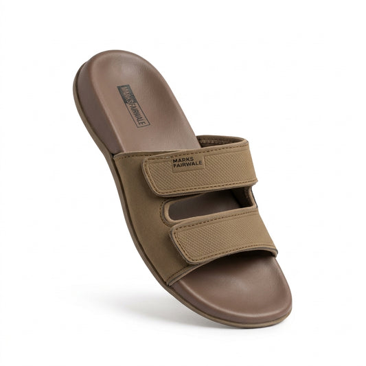 Men’s Premium Adjustable Comfort Sandals ( BROWN ) – MARKSFAIRWALE