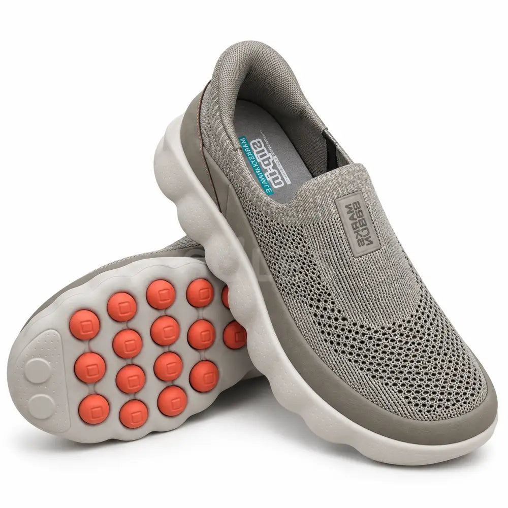 SOLES M-935 camel men's breathable mesh slip-on walking shoe, photo 1 of 4